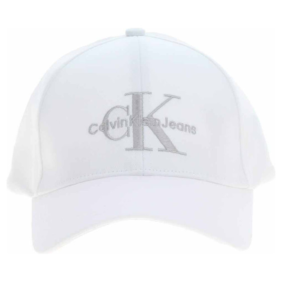 detail Calvin Klein dámská kšiltovka K60K610280 White-Silver Logo