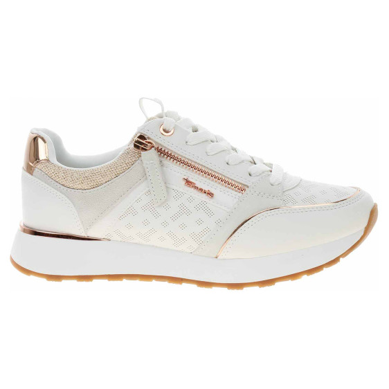 detail Tamaris dámská obuv 1-23726-20 white-rosegold